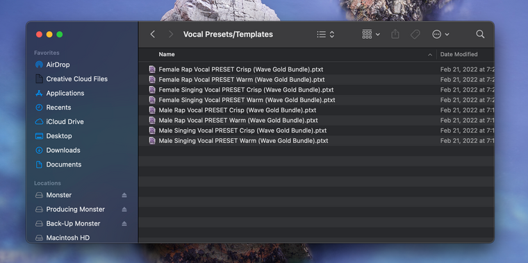 Clear Vocals: Waves Gold Edition (Pro Tools) — session screenshot