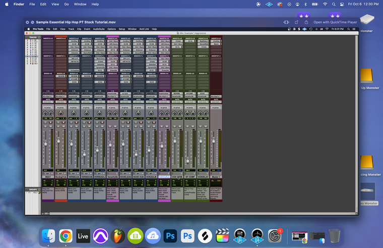 Hip Hop Essentials: Stock Edition (Pro Tools) — session screenshot