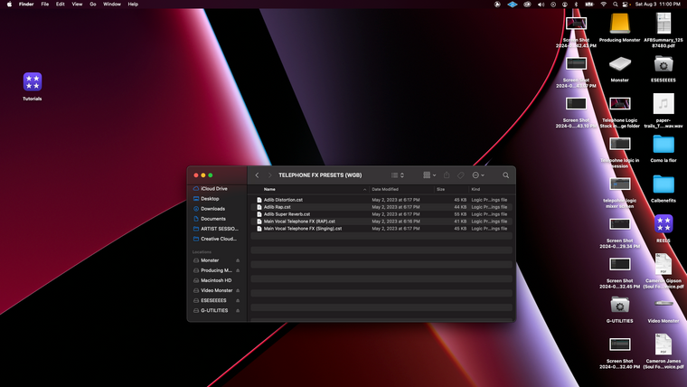 Telephone FX: Stock Edition (Pro Tools) — session screenshot